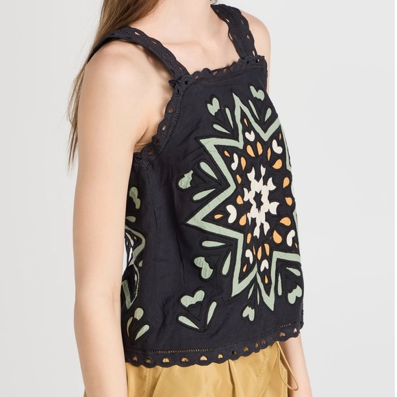 NEW with tags Sea New York kaia kaleidoscope applique tank top in Sage Sz XXS - Picture 10 of 11